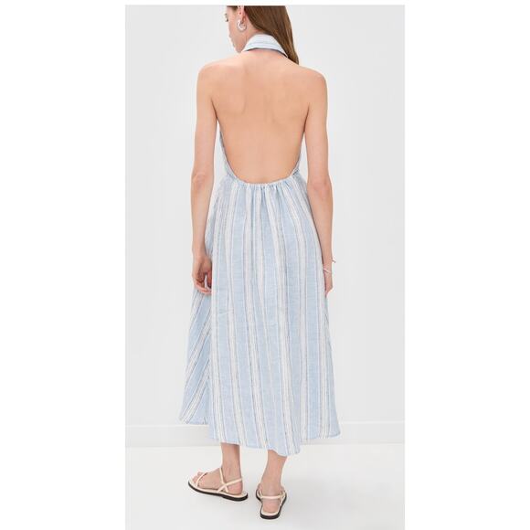 NWT Reformation Tace Linen Midi Shirt Dress - Picture 3 of 6